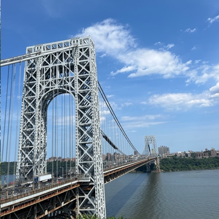 George Washington Bridge in Bergen County, NJ