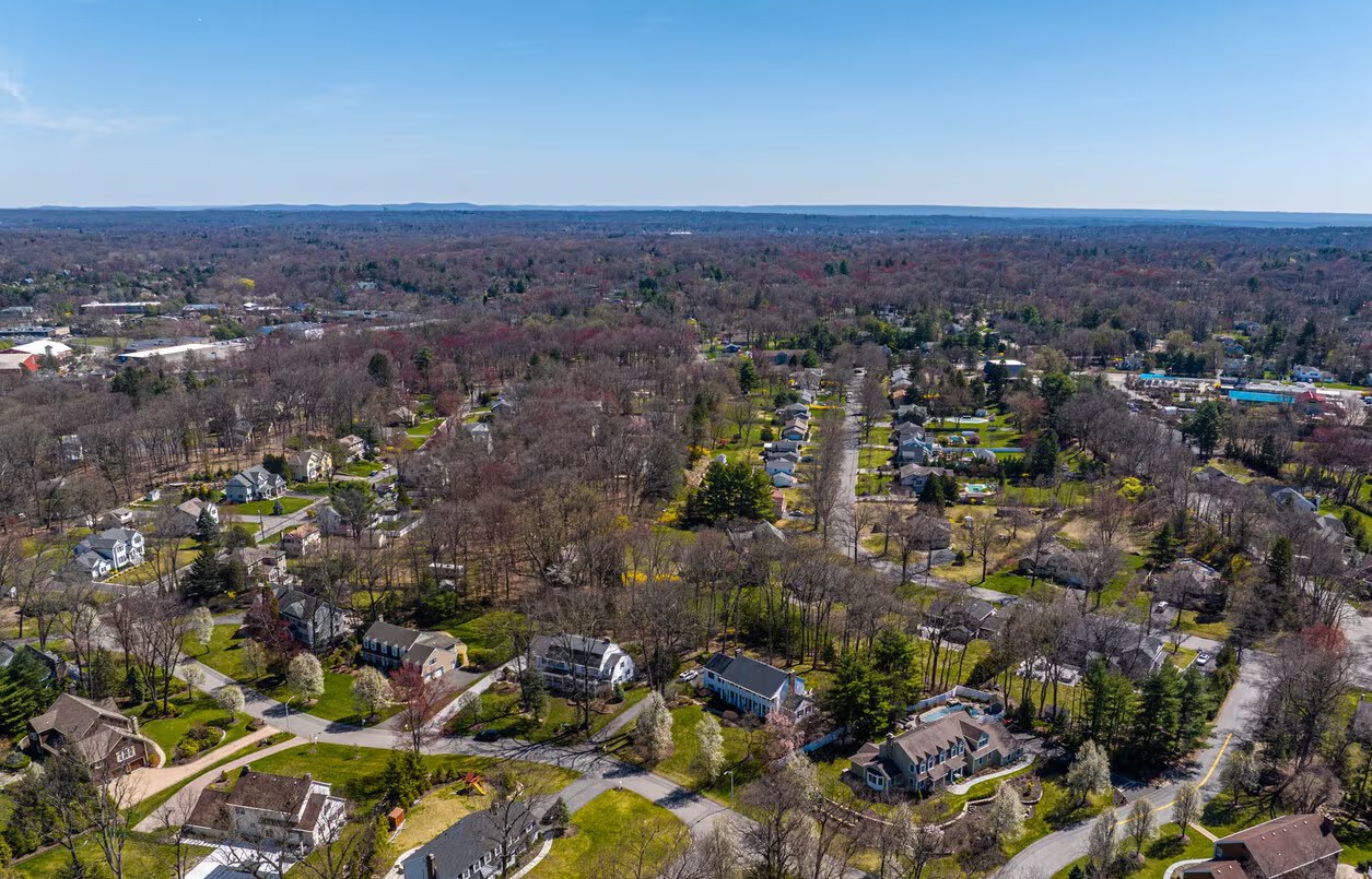 Aerial View Neighborhoods Franklin Lakes in Franklin Lakes, NJ